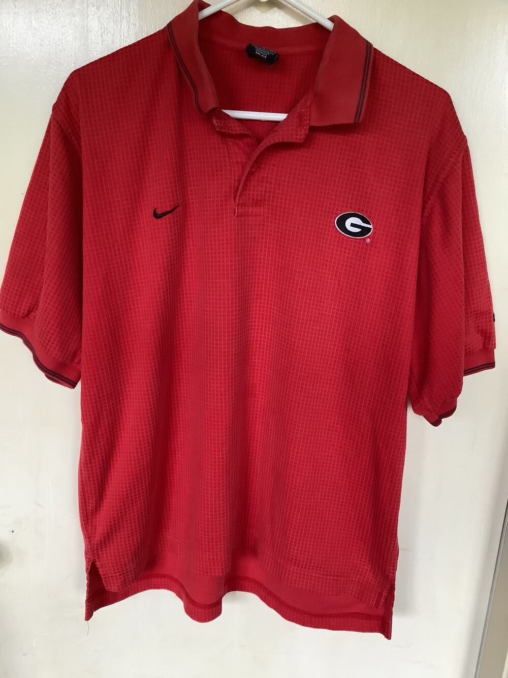 Nike Team Georgia Polo Shirt Size Medium Georgia Bulldog Dri Fit